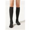 Calzedonia Calze Lunghe In Cotone Da Bambini Grigio