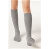 Calzedonia Calze Lunghe In Cotone Da Bambini Grigio