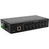 EXSYS Hub USB 2.0 metallico Exsys EX-11217HMVS con 7 porte, alimentatore, kit per montaggio su guida DIN, set di cavi/adattatori, per applicazioni digitali/di dati
