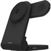 stm goods, stazione di ricarica wireless MagSafe 3 in 1, pieghevole, nera