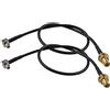 Markenlos Cavo adattatore SMA femmina a TS9 maschio, lunghezza 30 cm, cavo coassiale RG174, per antenna esterna, router, Vodafone, Netgear, modem HSDPA, MiFi