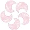 QUARKZMAN 5 Pc Pietre DellaIn Cristallo, 1.2 Pollici Lunghezza Quarzo Rosa Naturale In Blocco, Pietre Intagliate Da Taschino Per Meditazione Bilanciamento Pendente Decorazione