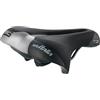 Selle Italia T3 Flow - Sella Bici Città con Foro Anatomico, Ergonomica Comfort con Gel per City Bike, E-Bike e Trekking, Rivestimento Soft-Tek, Hi-Viz, Telaio FEC Alloy - Taglia L2, Nero