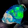 AK GEMS AND JEWELLERY Gemma Opale Nero Naturale Ethiopian Fire, Opale Nero Grezzo 11.3Ct 15x15 mm