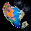 AK GEMS AND JEWELLERY Natural Opal rough , Etiope Opal gemstone, Nero Fuoco Opal Crudo 9.5 KT 20x13 MM