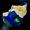 AK GEMS AND JEWELLERY Opale Etiope Nero Gemma, Opale Naturale Fuoco Grezzo, Opale Grezzo 8 Ct 21x15 Mm