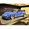 Modello di accensione Accensione Modello RWB Porsche 997 1/18 Blu Corpo Largo con Grande Modello...