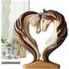 Générique Horse - Statua in legno di cavallo, decorazione decorativa per esposizione, decorazione decorativa per esposizione, decorazione in legno naturale