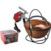 Home Polentina Ovbc Paiolo in Rame Polenta con Motore Elettrico 12 Lt. Gigante