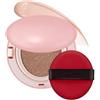 AmourGlint Cushion Fondotinta Korean- Fondotinta Cushion Coreano Semiopaco Impermeabile | Idratante Duraturo 72 Ore per Pelle Matura (21N, 18g)