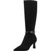 Tamaris Damen Long Boot Heel 1-25516-45, Stivali ad Altezza Ginocchio Donna