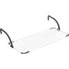 Gimi Vileda Brezza Extend Stendibiancheria Estensibile In Acciaio E Resina, Da Balcone, Spazio Stenditura 20 mt, 188 x 55 x 30 cm
