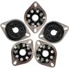 CALLARON Presa per Tubo Valvola in Bachelite 5 Pezzi a 8 Pin Zoccoli per Valvole Adatti a Montaggio Piedini Kt88 6550 6Sn7 El34 6V6 per Amplificatori Hifi Valvolari