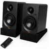 hPlay BS32B altoparlante attivo, altoparlante PC da 60W RMS con Bluetooth 5.3, USB-C Plug & Play con scheda audio, uscita subwoofer, telecomando e design compatto per giocatori e amanti della musica