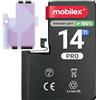 MOBILEX® Batteria per iPhone 14 Pro | Senza Messaggio | Chip TI | 3046mAh - OEM | Batteria Interna | Adesivo Preinstallato | Capacità Originale