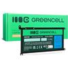 Green Cell Batteria WDX0R WDXOR per Dell Inspiron 13 5368 5378 5379 14 5482 15 5565 5567 5568 5570 5578 5579 7560 7570 17 5770 (3400mAh 11.4V 39Wh)