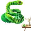 Generico Snake stampato in 3D, giocattoli stampati in 3D - Fidget Giocattolo degli animali da serpente articolato - Modello di serpente creativo Ornamento del desktop sensoriale per ragazzi, bambino