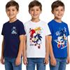 SONIC THE HEDGEHOG T-shirt da ragazzo | Confezione da 3 magliette per bambini | 100% cotone Sonic, code e nocche | Merchandise ufficiale Sonic