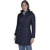 Calvin Klein Hooded Chevron Quilt Puffer Coat - Slimming Longline Winter Jacket Parka Donna (Pacco da 1)