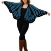 Duohropke Costume da farfalla da donna, monarca farfalla, cardigan aperto davanti all'uncinetto, cardigan boho lavorato a maglia, maglione con motivo a farfalla a ali