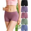 Gladbecke Mutande Boxer Donna bambù Culotte Pantaloncino Shorts 5PCS | 94% bambù e 6% elastan, comodi pantaloncini da sportivi leggins, mutandine contenitivo traspiranti morbide, S-3XL