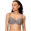 YSABEL MORA Top Bikini Fantasia Brillante Coppa C con Ferretto E Imbottitura, Spalline Regolabili Multiposizione, Tessuto Effetto Lucido, Collezione Coast