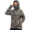 Bassdash Felpa Donna con Cappuccio in Pile con Ghetta per Il Collo,Impermeabile Inverno Felpe Calde da Escursionista Corsa Pesca