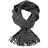 Rotfuchs Herrenschal Kuschelschal Sciarpa lavorata a maglia Sciarpa raschel strisce 100% Wolle195 x 28 cm Made in Germany (grigio antracite)