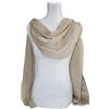 Russo Tessuti Stola Sciarpa Foulard Hijab Coprispalle Cerimonia Chiffon Fiammato Cangiante