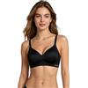 POWER FLOWER Reggiseno Donna Senza Ferretto Senza Cuciture, Reggiseno Comfort Copertura Completa, Supporto Push Up, Reggiseno T-Shirt Quotidiano, Taglie S-5XL