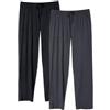 DAVID ARCHY Pigiama da Uomo 100% Cotone, Confortevole Pigiama Corto, Camicia da Notte a Due Pezzi da Uomo a Maniche Corte e Pantaloni con Tasche con Bottoni