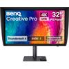 Benq Monitor professionale Led 32'' BenQ Creative Pro PV3250U 4K Uhd 3840x2160p 5ms classe G Nero [PV3250U]
