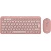 Logitech Set tastiera e mouse wireless Logitech MK380 Pebble 2 Ottico a batteria Bth 4000dpi 3pulsanti Rosa [920-012241]