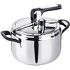 Barazzoni Pentola a pressione Silicon Pro, Acciaio Inox 18/10, Capacità 5,0 lt, ø22cm, Made in Italy.