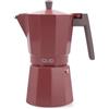 Quid Creta - Caffettiera italiana in alluminio pressofuso, 12 tazze | Manico in bachelite soft touch, lavabile in lavastoviglie