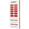 ANNY Strisce per unghie in gel UV, da incollare, rosso mattone | Durevoli e senza scheggiature, facili da usare