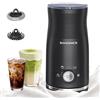 SONGMICS Montalatte Elettrico 4 in 1, Caldo e Freddo, 300 ml | Schiuma Densa, 10,5 x 10,5 x 20,3 cm, Acciaio Inossidabile, Spegnimento Automatico, Nero Inchiostro, XNP001B1EU