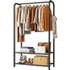 SINGAYE Appendiabiti per appendere appendiabiti armadio portatile appendiabiti con ripiani Heavy Duty Hanger Stand armadio autoportante armadio