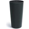Prosperplast Vaso Lamia Slim Eco Wood alto rotondo, effetto legno antracite, 30 x 30 x 57,5 cm, per giardino, terrazza e balcone