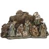 DRW Mistero Belen nascita di 1 pezzo su una roccia con i re magi, 31 x 11,3 x 16,5 cm