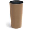 Prosperplast Vaso Lamia Slim Eco Wood alto rotondo, effetto legno naturale, 20 x 20 x 38,5 cm, in plastica resistente, per giardino, terrazza e balcone