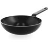 BK Infinity Wok 28 cm, in ceramica antiaderente senza PFAS, induzione | Design impilabile, distribuzione uniforme del calore, lavabile in lavastoviglie e utilizzabile in forno fino a 160 °C