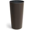 Prosperplast Vaso Lamia Slim Eco Wood alto rotondo, effetto legno caffè, 30 x 30 x 57,5 cm, per giardino, terrazza e balcone