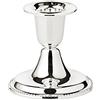 EDZARD Portacandele Perla (H 7 cm), placcato in argento, antiossidante | per candele lunghe Ø 2,2 cm, base in velluto, candelabro, centrotavola elegante, decorazione tavola, idea regalo