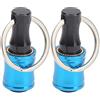 outdoorm 2 pezzi porta punte per cacciavite portachiavi barra di estensione strumento adattatore a sgancio rapido in lega di alluminio (Blu)