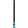 outdoorm Punta magnetica per cacciavite con gambo da 1/4 pollici blu in acciaio inossidabile Punta magnetica a sgancio rapido (150mm)