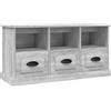 vidaXL Mobile Porta TV Grigio Sonoma 100x35x50 cm in Legno Multistrato