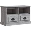 vidaXL Mobile Porta TV Grigio Sonoma 80x35x50 cm in Legno Multistrato