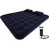 AVENLI Materasso ad aria da campeggio, set con 2 cuscini e pompa per 2 persone, 203 x 183 x 22 cm, materasso gonfiabile, superficie morbida con superficie floccata, letto da viaggio per campeggio e