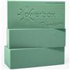 Flowerbox 3X Original Oasis® Premium Spugna per Fiori - 3-4 Giorni di Frescura Aggiuntiva Grazie all'Imbibizione MaxLife - 23 x 11 x 7,5 cm - Spugna Umida per Fiori, Matrimoni, Compleanni, Chiese